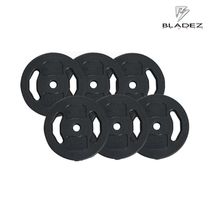 【BLADEZ】DD1 環保雙抓孔槓片-5KG(六入組)