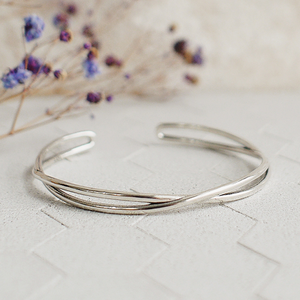 Embrace Sterling Silver Bangle