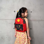 SOLIS 妖怪迷宮系列 休閒迷你後背包-幼童款-S號-暗紅/琥珀紅, , large