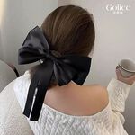 【Gulicc】古莉可 髮夾 復古大蝴蝶結飄帶髮夾, , large