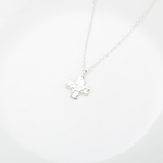 【Angel & Me】Large Hammered Prayer Cross s925 sterling silver necklace gift, , large