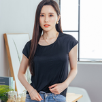 【NEONER】Ultra-Light Cooling 3/4 Sleeve Top – White (Slim Fit, Stretchy), , large