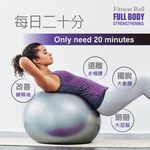 【MACMUS】瑜伽健身加厚防爆抗力球｜L磨砂65cm瑜珈球抗力球平衡球皮拉提斯球韻律球健身球大龍球重力球, , large