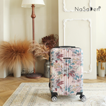 NaSaDen [ Floral Pink ] 22" Carry on Zipper Luggage, , large
