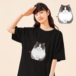 JZ TEE 布偶貓 印花短袖T恤, , large