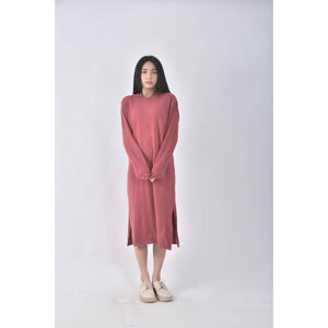 (L) 連帽粉色洋裝二手衣