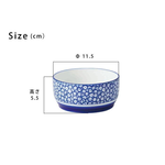 【毓秀堂】西海陶器 藍色花卉湯碗, , large