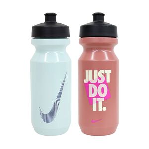 NIKE GRAPHIC 大嘴巴水壺 2.0 22OZ/650ml 運動水瓶 隨身杯 健身 擠壓式 防漏 淺藍 珊瑚粉,  NIKE GRAPHIC 大嘴巴水壺 2.0 22OZ/650ml 運動水瓶 隨身杯 健身 擠壓式 防漏 淺藍 珊瑚粉