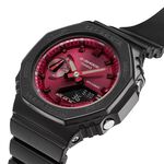 CASIO 卡西歐 G-SHOCK 八角 勃根地酒紅系列 雙顯手錶 GMA-S2100RB-1A, , large