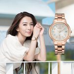 CITIZEN 星辰 XC 亞洲限定 Hebe田馥甄廣告款 鈦 光動能電波萬年曆女錶 CB1107-58A, , large
