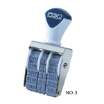 【COX 三燕】3號字 英文 日付印 字高4.4mm /個 NO.3, , large