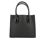 Michael Kors Mercer Logo 吊飾塗層帆布二用包/黑色, , large