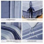 【多利寶寢具】FITNESS 精梳棉雙人加大七件式床罩組-安德里-藍, , large