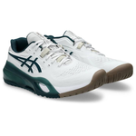 [秉宸] ASICS GEL-RESOLUTION X 男網球鞋 白綠 1041A481-111, , large