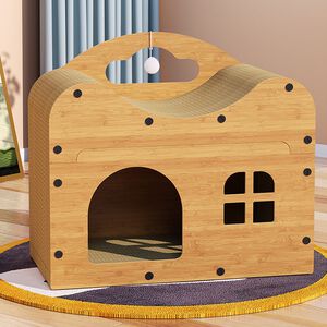 【AOTTO】DIY四季通用貓抓板貓屋別墅(CAT-101)