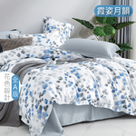 100%純天絲頂級雙人60S四件式床包兩用被組, , large