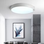 【H&R安室家】 LED麵包吸頂燈 ZA0061, 黑色, large