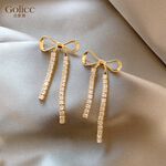 【Gulicc】古莉可 耳環 蝴蝶結長款流蘇, , large