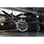 elegantsis JF48QS機頭藝術-女郎計時手錶-黑/48mm ELJF48QS-OB01LC, , large