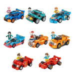 [積木共和國] 【森寶】2860-2867 酷炫車隊 一套八款販售(益智拼裝積木), , large