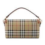 BURBERRY Note 帆布及牛皮附提把二用包/石楠棕色, , large