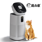 【MOLIJIA】Standalone Unit - M196 Intelligent UV Antibacterial and Anti-allergic Fan Air Purifier - Cloud Rock White, , large