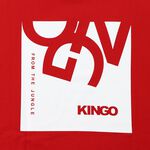 KINGO-大尺碼-女款 圓領T恤-紅-414118, , large