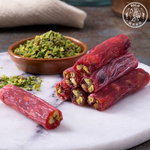 [SOLO Vintage] Pomegranate & Pistachio Turkish Delight Finger Rolls Box 300g Natural Ingredients Made in Turkey, , large