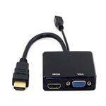 昌運監視器 HD-H101HV HDMI轉HDMI+VGA 轉換器 免電源, , large