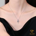 【CF鑽飾】項鍊 莫桑鑽《璀璨音符》1克拉, , large