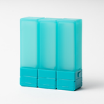 Suzzi CUBIC Travel Bottle - Blue - L 100ml - Three Piece Travel Set, , large