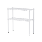 【Y HOUSE】76x30x75cm Lightweight Two-layer Iron Rack Iron Rack Shelf-Painted White, , large