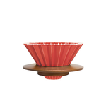 ORIGAMI Dripper S with Wooden Holder (Matt Beige), , large