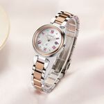 CITIZEN 星辰 XC 鈦金屬光動能電波萬年曆女錶 ES9469-59A, , large