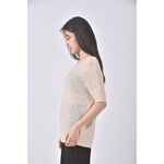 (M) xing質感杏色長袖上衣二手衣, , large