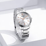CITIZEN 星辰 光動能簡約手錶-銀/40mm BM6978-77A, , large
