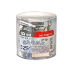 【SDI 手牌】 32mm 銀色長尾夾 小幫手0A筒 12支入 / 筒 0234T-1, , large