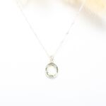 【Angel & Me】氣質橢圓 綠水晶 Green Quartz s925 純銀項鍊 生日 週年 情人節 聖誕節 禮物, , large