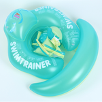 Large, heightened anti-forward-tilting ABC baby swimming ring, inflatable swimming ring, waist ring, armpit ring, baby crawling ring, winged version., , large