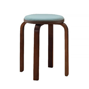 RICHOME曲木凳-綠色<DIY組裝商品>