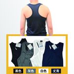 【I現貨I】機能涼感衣內搭圓領衫 男 T恤 短袖 男性背心 黑 灰 丈青色 隨機色, , large