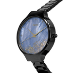 [MEDOTA] ELEGANT GLITTER Shell Surface Pearl And Rose Ladies Watch-Black / EG-11403, , large