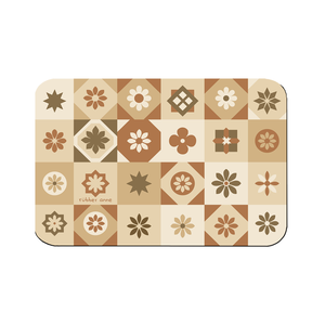 【Monster】 Soft Diatomaceous Earth Sink Draining Mat Language of Tiles  (45x30cm) –Timeless Charm
