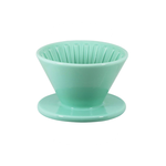PEARL HORSE Cone Ceramic Coffee Dripper – 1–4 Cups, Green – JA-06-02-C-G, , large