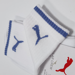 [秉宸] PUMA Fashion素色跳豹半統襪 3入 白藍 BB124807, , large