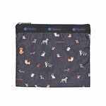 Lesportsac 3-Zip Cosmetic 三層拉鍊化妝包 收納包 盥洗包 女包 男包(像素小狗)  品號：15114864, , large