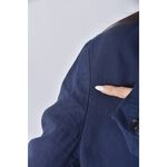 (L) 【陳喬恩私服】tommy hilfiger西裝中性寬鬆排扣藍色外套二手衣, , large