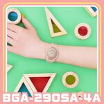 CASIO 卡西歐 BABY-G 金屬色雙顯女錶-奶茶色 BGA-290SA-4A, , large