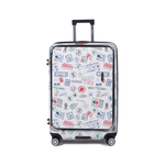 【Alldma鷗德馬】20吋台味郵戳雙開箱AD25-白郵(贈保護套CF7), , large