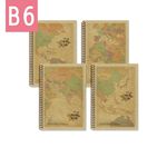 B6牛皮線圈筆記橫線, , large